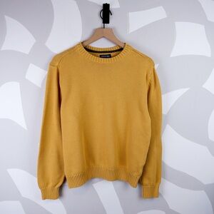 St. Johns Bay 100% Cotton Mustard Yellow Sweater | M